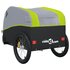 Fietstrailer 30 Kg Ijzer Zwart En 123 x 52 x 53 cm Groen_