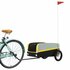 Fietstrailer 30 Kg Ijzer Zwart En 122 x 52.5 x 42.5 cm Geel_