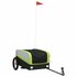 Fietstrailer 30 Kg Ijzer Zwart En 122 x 52.5 x 42.5 cm Groen_