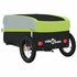 Fietstrailer 30 Kg Ijzer Zwart En 122 x 52.5 x 42.5 cm Groen_