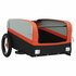 Fietstrailer 30 Kg Ijzer Zwart En Oranje 122 x 52.5 x 42.5 cm orange_