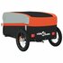 Fietstrailer 30 Kg Ijzer Zwart En Oranje 122 x 52.5 x 42.5 cm orange_