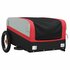 Fietstrailer 30 Kg Ijzer Zwart En 122 x 52.5 x 42.5 cm Rood_