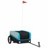 Fietstrailer 30 Kg Ijzer Zwart En 122 x 52.5 x 42.5 cm Blauw_