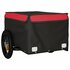 Fietstrailer 30 Kg Ijzer Zwart En 120 x 54 x 44 cm Rood_