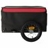 Fietstrailer 30 Kg Ijzer Zwart En 120 x 54 x 44 cm Rood_