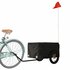 Fietstrailer 30 Kg Ijzer 120 x 54 x 44 cm Zwart_