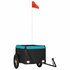 Fietstrailer 30 Kg Ijzer Zwart En 120 x 54 x 44 cm Blauw_