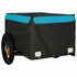 Fietstrailer 30 Kg Ijzer Zwart En 120 x 54 x 44 cm Blauw_