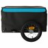 Fietstrailer 30 Kg Ijzer Zwart En 120 x 54 x 44 cm Blauw_