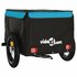 Fietstrailer 30 Kg Ijzer Zwart En 120 x 54 x 44 cm Blauw_