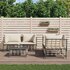 5-Delige Loungeset Met Kussens Poly Rattan Antracietkleurig Beige 4x hoek + Tafel_