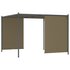 Pergola Met Uittrekbaar Dak 80 G/M² 3X3 M Taupe_