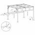 Pergola Met Uittrekbaar Dak 80 G/M² 3X3 M Taupe_