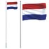 Vlag Met Vlaggenmast Nederland 6,23 M Aluminium_