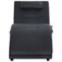 Massage Chaise Longue Met Kussen Kunstleer Zwart_