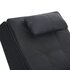 Massage Chaise Longue Met Kussen Kunstleer Zwart_