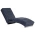 Massage Chaise Longue Kunstsuède Grijs_