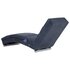 Massage Chaise Longue Kunstsuède Grijs_