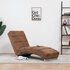 Massage Chaise Longue Kunstsuède Bruin_