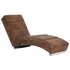 Massage Chaise Longue Kunstsuède Bruin_