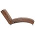 Massage Chaise Longue Kunstsuède Bruin_