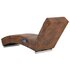 Massage Chaise Longue Kunstsuède Bruin_