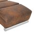 Massage Chaise Longue Kunstsuède Bruin_