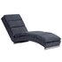 Chaise Longue Kunstsuède Grijs_