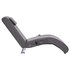 Massage Chaise Longue Met Kussen Kunstleer Grijs_