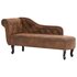 Chaise Longue Kunstsuède Bruin_