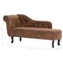 Chaise Longue Kunstsuède Bruin_