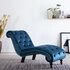 Chaise Longue Fluweel Blauw_