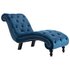 Chaise Longue Fluweel Blauw_