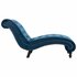 Chaise Longue Fluweel Blauw_