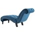 Chaise Longue Fluweel Blauw_