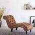 Chaise Longue Kunstsuède Bruin_