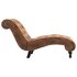 Chaise Longue Kunstsuède Bruin_