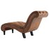 Chaise Longue Kunstsuède Bruin_