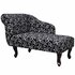 Chaise Longue Stof Zwart En Wit_