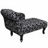 Chaise Longue Stof Zwart En Wit_