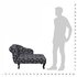 Chaise Longue Stof Zwart En Wit_