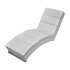 Chaise Longue Kunstleer Wit_