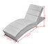 Chaise Longue Kunstleer Wit_