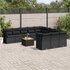 12-Delige Loungeset Met Kussens Poly Rattan Zwart_