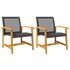 Tuinnstoelen 2 St Poly Rattan En Acaciahout Zwart_