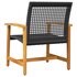 Tuinnstoelen 2 St Poly Rattan En Acaciahout Zwart_