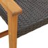 Tuinnstoelen 2 St Poly Rattan En Acaciahout Zwart_