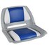 Bootstoelen Inklapbare Rugleuning 41X51X48 Cm 2 Blauw en wit_