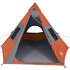 Tent 7-Persoons 350X350X280 Cm 185T Taft Grijs En Oranje_